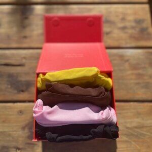 Ruby Love Period Underwear - Briefs - Size SMALL - Black, Brown, Yellow and Pink